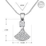 Load image into Gallery viewer, Yuva Ballerina Sterling Silver Pendant with chain (Chain Length 18 inches)