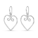 Load image into Gallery viewer, Magical Hearts Link 925 Sterling Silver Earrings