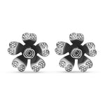 Load image into Gallery viewer, Eden 925 Sterling Silver Oxidized Earrings for Women's