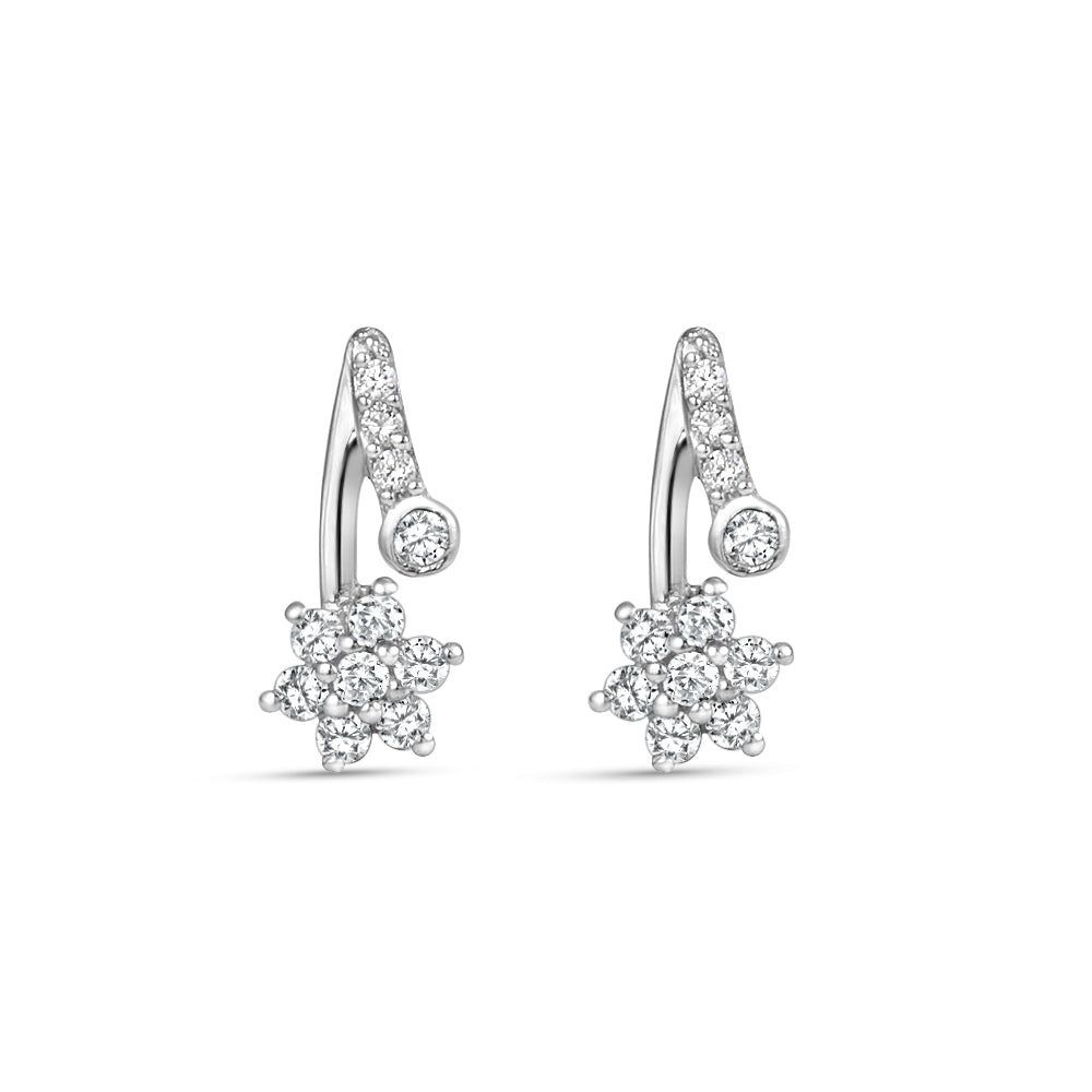 Swati Flower 925 Silver Earrings