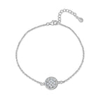 Load image into Gallery viewer, Desire Circle 925 Sterling Silver Bracelet with Adjustable length