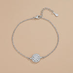 Load image into Gallery viewer, Desire Circle 925 Sterling Silver Bracelet with Adjustable length