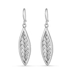 Load image into Gallery viewer, Handmade Woven 925 Sterling Silver Hook Earrings for Women's