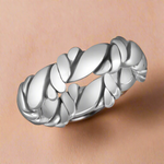 Load image into Gallery viewer, Cuban Link 925 Sterling Silver Ring (Available in various sizes)