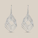 Load image into Gallery viewer, Geometric 925 Sterling Silver Dangling Hook Earrings for Women