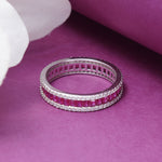 Load image into Gallery viewer, Eternal Full Eternity Color 925 Silver Ring