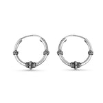 Load image into Gallery viewer, 925 Sterling Silver Double Knot Oxidized Bali