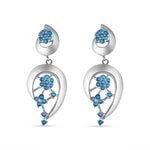 Load image into Gallery viewer, Mogra Firoza 925 Sterling Silver Earings