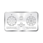 Load image into Gallery viewer, Ganeshji Lakshmiji Sukh Samridhhi (Rectangular - Yantra) BIS Hallmarked 999 purity Silver Coins Available in 10 GMS