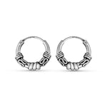 Load image into Gallery viewer, 925 Sterling Silver Mansha Oxidized Bali