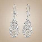 Load image into Gallery viewer, Eccentric Round 925 Sterling Silver Dangling Hook Earrings for Women