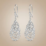 Load image into Gallery viewer, Eccentric Round 925 Sterling Silver Dangling Hook Earrings for Women