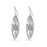 Load image into Gallery viewer, Tribe Leaf 925 Sterling Silver Hook Earrings for Women's