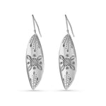 Load image into Gallery viewer, Tribe Leaf 925 Sterling Silver Hook Earrings for Women's