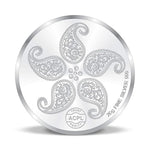 Load image into Gallery viewer, Peacock Rangoli 999 purity Silver Coins. Available in 10 and 20 GMS