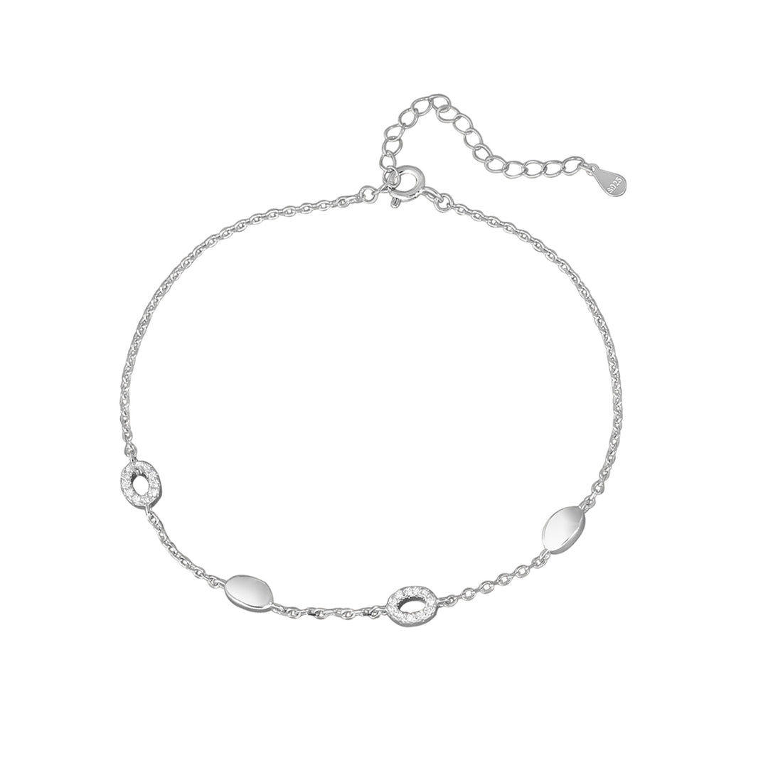 Madhuban Odyssey 925 Sterling Silver Anklets with Adjustable Length