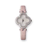 Load image into Gallery viewer, Women's 925 Sterling Silver Watch with Pink Leather Belt