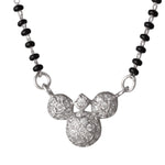 Load image into Gallery viewer, Mridula Mangalsutra in 925 Sterling Silver Rhodium Plated 17 inches