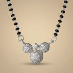 Load image into Gallery viewer, Mridula Mangalsutra in 925 Sterling Silver Rhodium Plated 17 inches