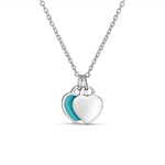 Load image into Gallery viewer, Twin Heart 925 Silver Necklace