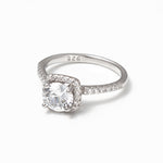 Load image into Gallery viewer, Myrna Halo Solitaire 925 Silver Ring