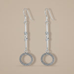 Load image into Gallery viewer, Handmade Circle 925 Sterling Silver Hook Earrings for Women