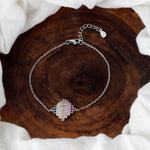 Load image into Gallery viewer, Rainbow Mule Multi Color 925 Sterling Silver Bracelet with Adjustable Length