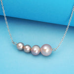 Load image into Gallery viewer, Pink Pearly Graduating 925 Silver Necklace