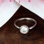 Load image into Gallery viewer, Shubham Bezel 925 Sterling Silver Solitaire Ring