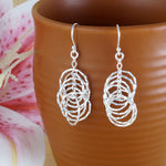 Load image into Gallery viewer, Eccentric Round 925 Sterling Silver Dangling Hook Earrings for Women