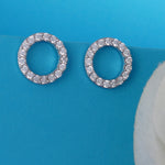 Load image into Gallery viewer, Circle of Life 925 Silver Earrings