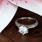 Load image into Gallery viewer, Shubham Eternity 925 Sterling Silver Solitaire Ring