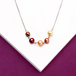 Load image into Gallery viewer, Multi Colored Pearl 925 Silver Necklace