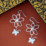 Load image into Gallery viewer, Nirvana Rhodium Plated 925 Sterling Silver Hook Earrings for Women
