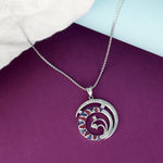 Load image into Gallery viewer, Kaleidoscope 925 Sterling Silver Pendant with chain (Chain length 18 inches)