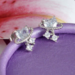 Load image into Gallery viewer, Galactical Heart 925 Sterling Silver Earrings