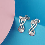 Load image into Gallery viewer, Infinity & Beyond 925 Silver Earrings