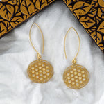 Load image into Gallery viewer, Intricate Designed Gold Plated 925 Sterling Silver Hook Earrings for Women