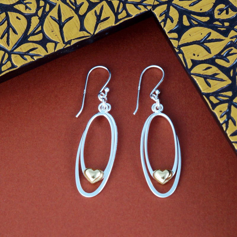 Deep Love 925 Sterling Silver Dangling Hook Earrings for Women
