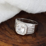 Load image into Gallery viewer, Apollo Octa 925 Sterling Silver Men's Ring