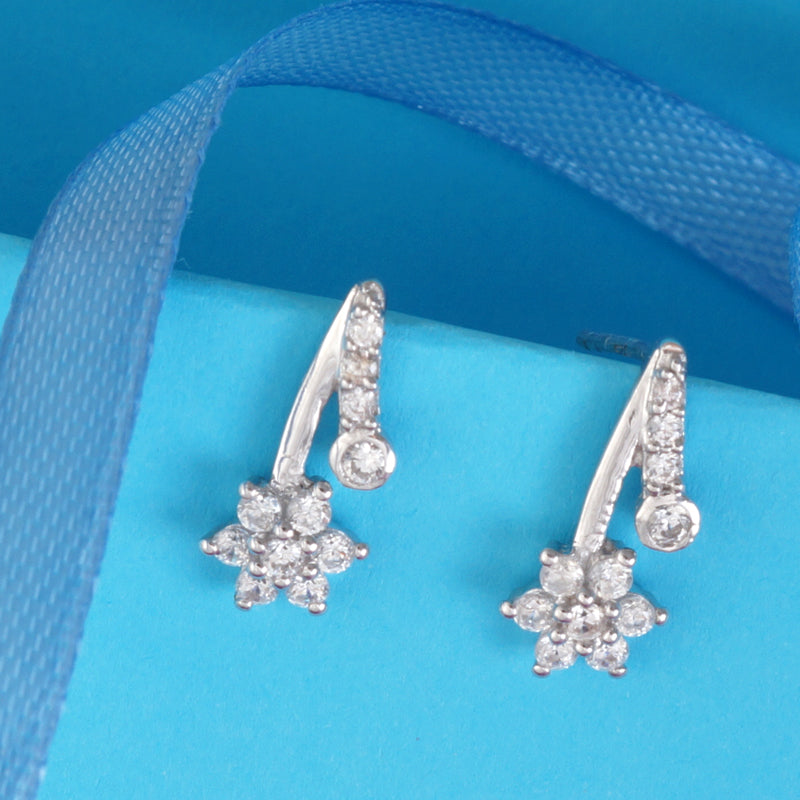 Swati Flower 925 Silver Earrings