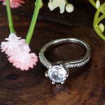 Load image into Gallery viewer, Jagruti Octa 925 Sterling Silver Solitaire Ring