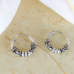 Load image into Gallery viewer, 925 Sterling Silver Mansha Oxidized Bali