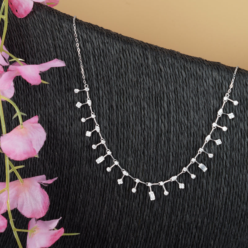 Celestial Diamond 925 Necklace with Adjustable Length