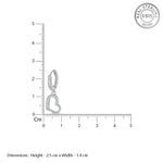 Load image into Gallery viewer, Heart Dangling Bali 925 Sterling Silver Earrings