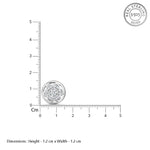 Load image into Gallery viewer, Essential Flower Circle 925 Sterling Silver Stud Earrings