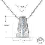 Load image into Gallery viewer, Mahogany 925 Sterling Silver Pendant with chain  (Chain length 18 inches)
