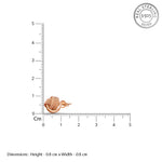 Load image into Gallery viewer, Rose Permed Knot 925 Sterling Silver Stud Earring (Rose Gold Plated)