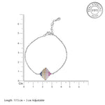 Load image into Gallery viewer, Rainbow Mule Multi Color 925 Sterling Silver Bracelet with Adjustable Length