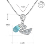 Load image into Gallery viewer, Yuva Swan 925 Silver Pendant with Chain